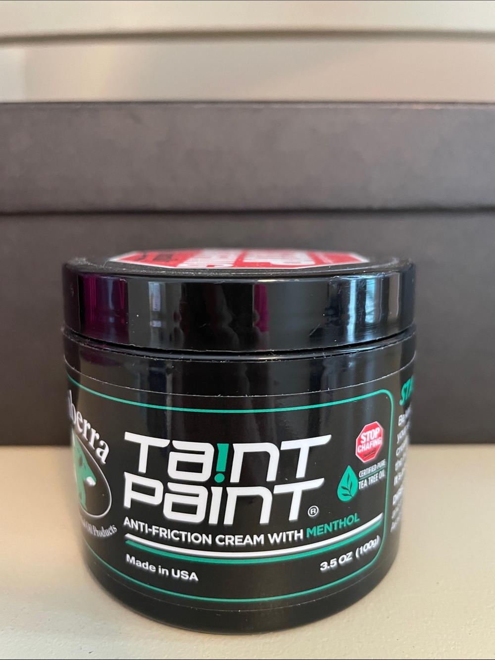 Anti-Friction Cream with Menthol — Black & Teal
